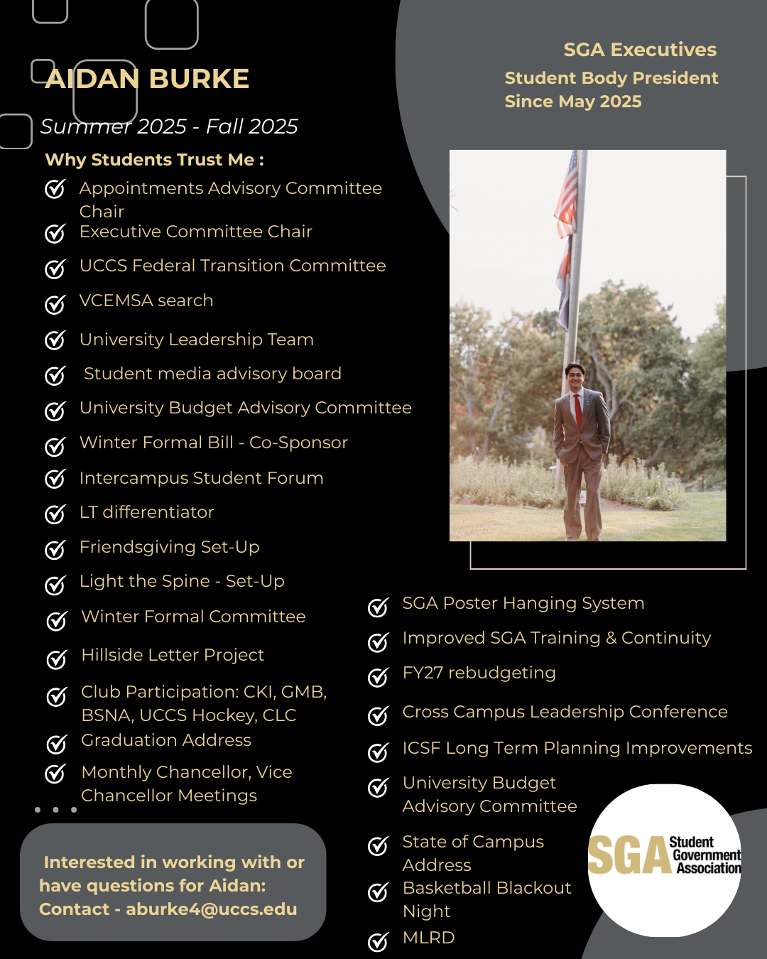 SGA Report for Aidan Burke