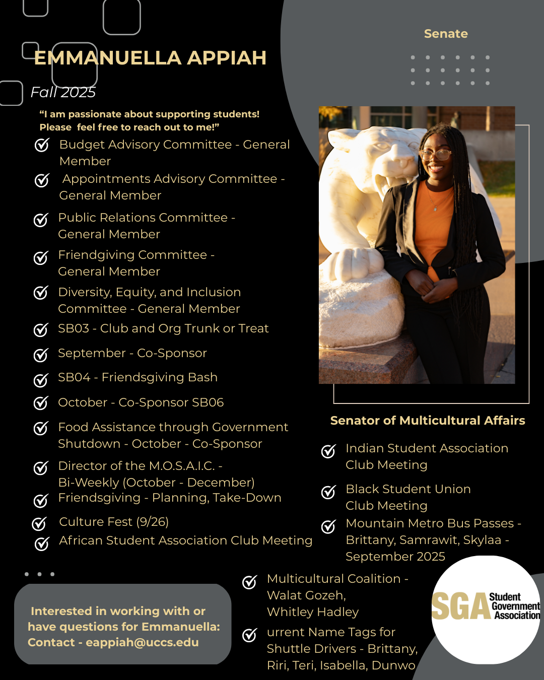 SGA Report for Emmanuella Appiah