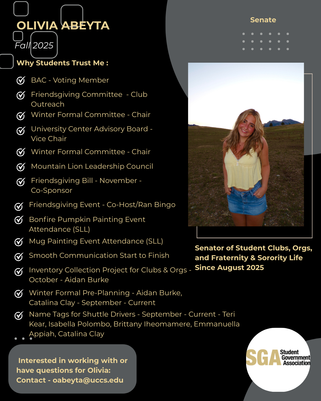 SGA Report for Olivia Abeyta